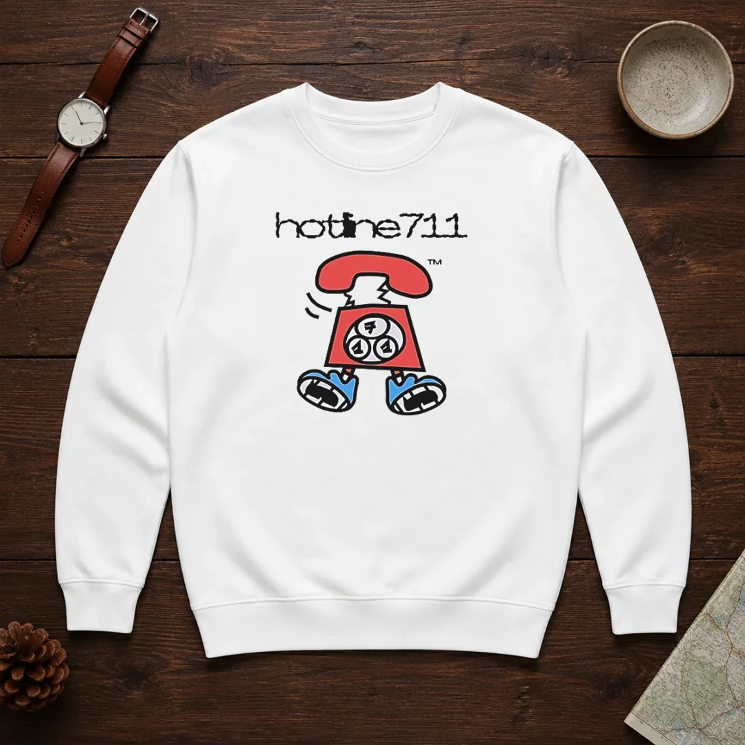 original-telephone-cartoon-hotline711-sweater Original Telephone Cartoon Hotline711 Sweater