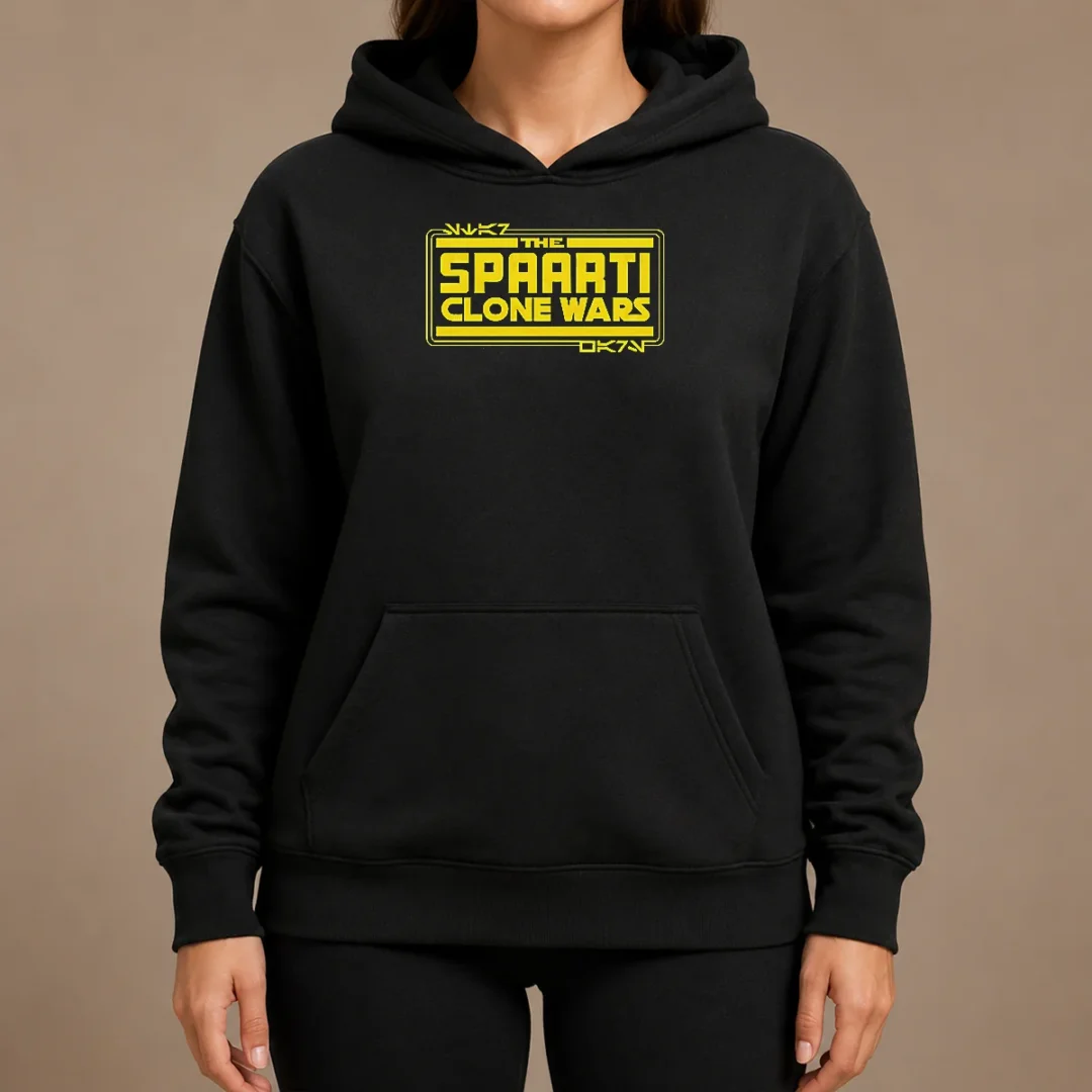 Original The Spaarti Clone Wars Sci Fi Hoodie Original The Spaarti Clone Wars Sci Fi Hoodie featuring a comfortable pullover design with front pocket and adjustable hood