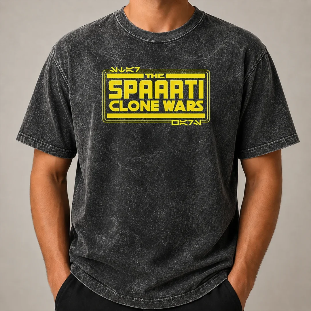 Original The Spaarti Clone Wars Sci Fi Washed T Shirt Original The Spaarti Clone Wars Sci Fi Washed T-Shirt