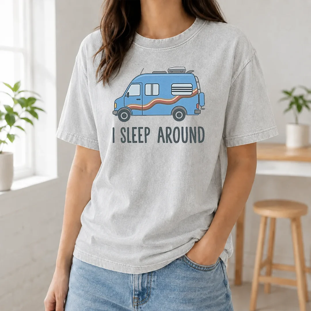 Original Top I Sleep Around Tyler Genocchio Washed T Shirt Original Top I Sleep Around Tyler Genocchio Washed T-Shirt