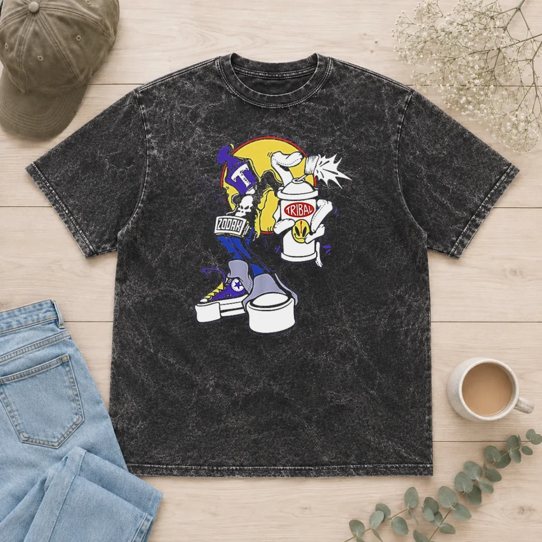 original-tribal-zodak-graffiti-artist-streetwear-graphic-washed-t-shirt Original Tribal Zodak Graffiti Artist Streetwear Graphic Washed T-Shirt