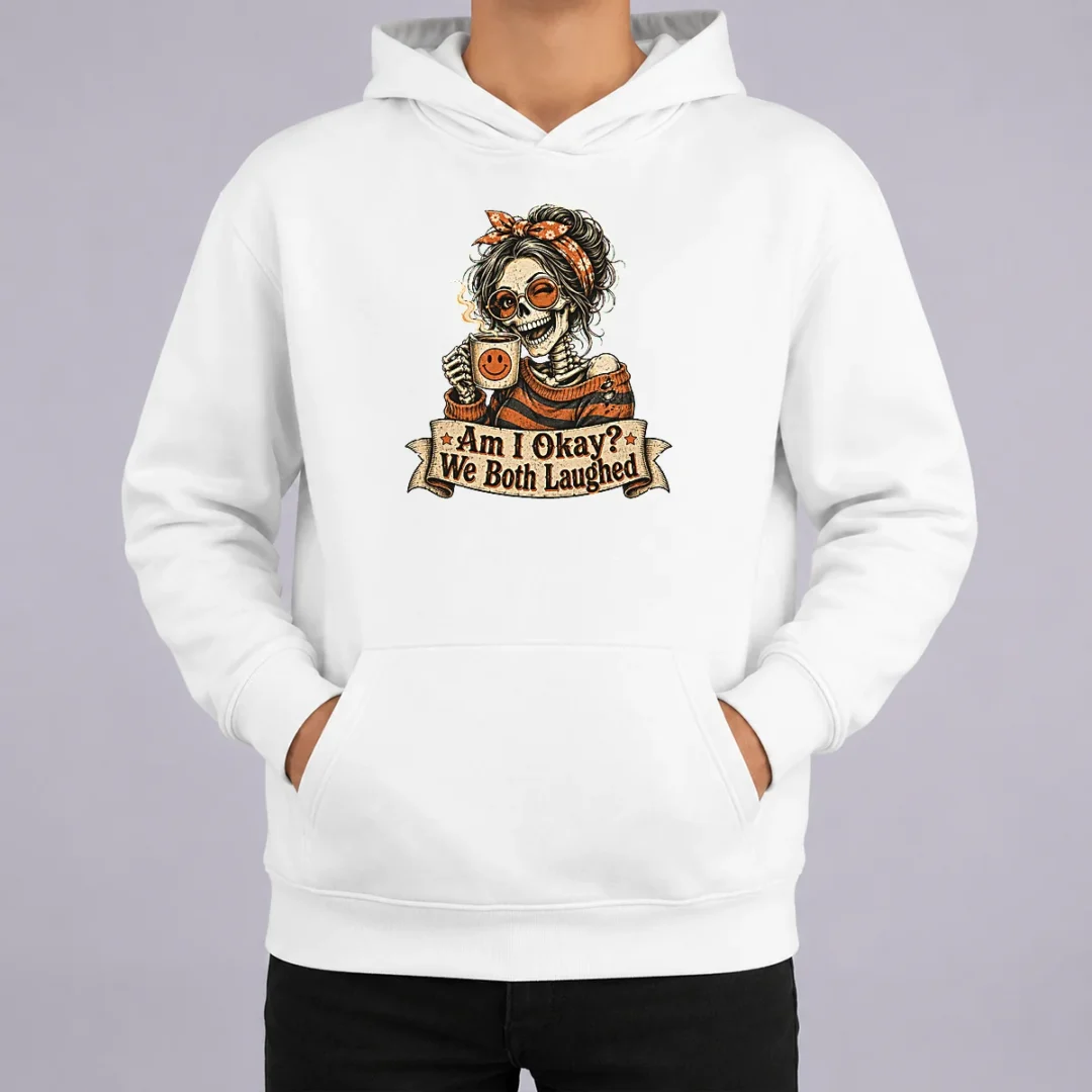 Original Vintage Funny Halloween Skeleton Girl Coffee Hoodie Original Vintage Funny Halloween Skeleton Girl Coffee Hoodie