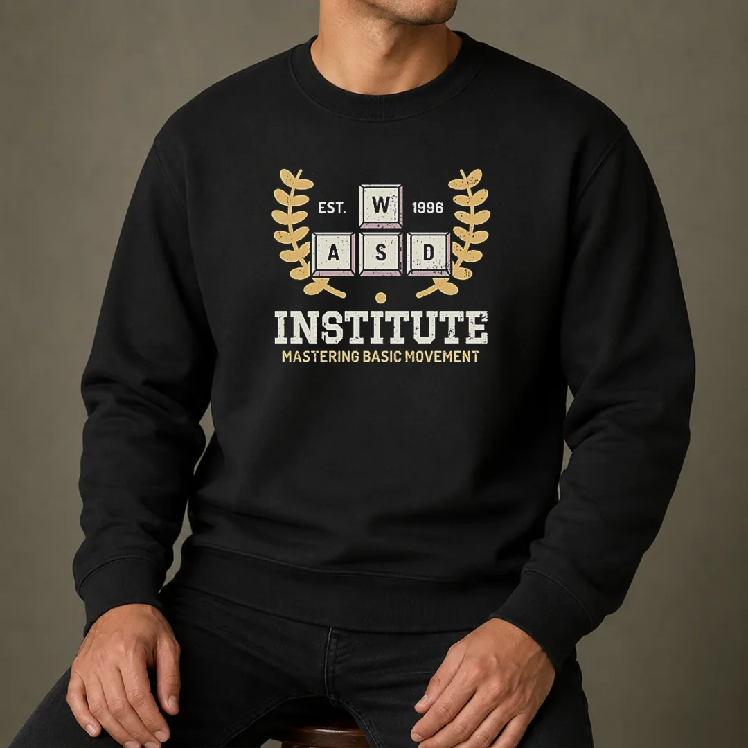 original-wasd-institute-est-1996-mastering-basic-movement-sweater Original WASD Institute Est 1996 Mastering Basic Movement Sweater