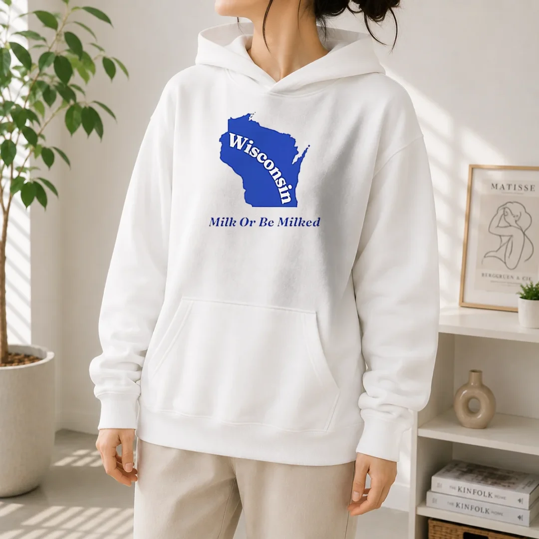 original-wisconsin-state-milk-or-be-milked-map-hoodie Original Wisconsin State Milk Or Be Milked Map Hoodie