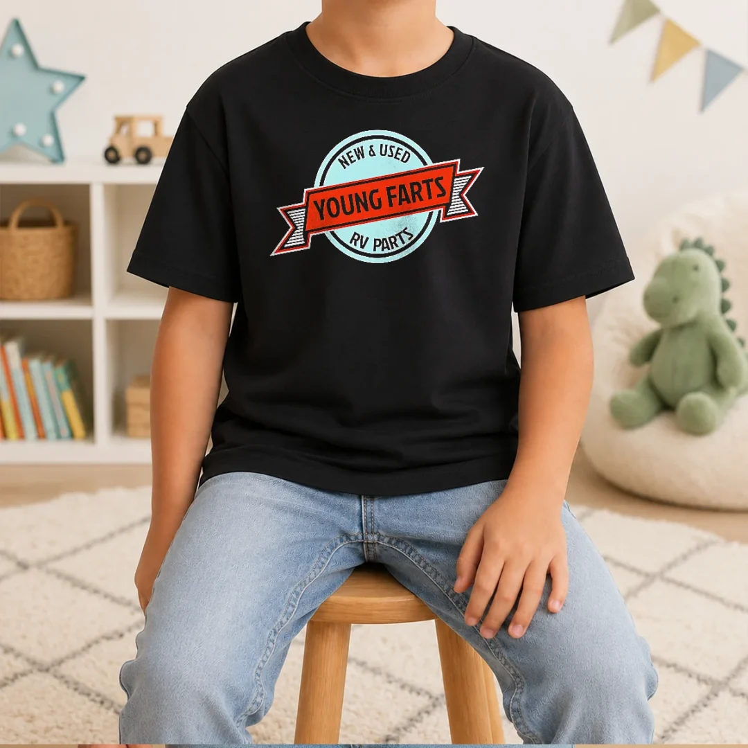 original-young-farts-new-and-used-rv-parts-kids-t-shirt Original Young Farts New And Used RV Parts Kids T-Shirt