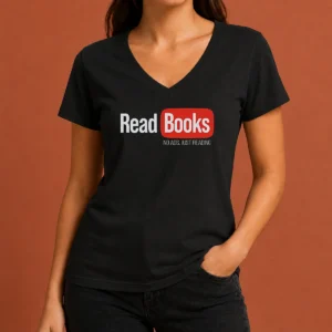Hot No Ads Just Reading V-Neck Shirt
