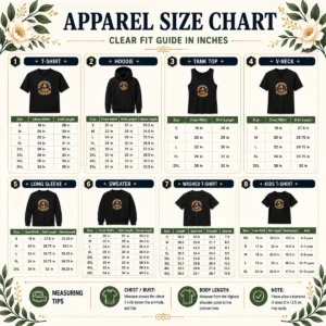 Size chart for Funny Back To School Ready To Rule Retro Distressed with measurements in inches and cm