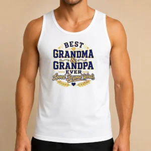 Funny Official Grandparents Day Typography With Family Love Gratitude Tank Top