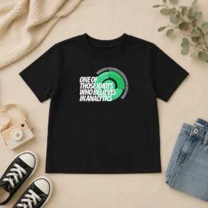 Original Official Sports Fan Data Nerd Green Radar One Of Those Idiots WHO Believes In Analytics Kids T-Shirt