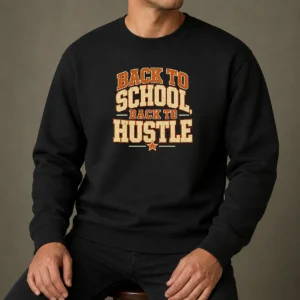Premium Back To School Hustle Vintage For Students And Teacher Sweater