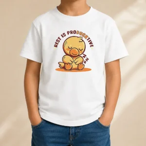 Official Resting Duck Rest Is Producktive Kids T-Shirt