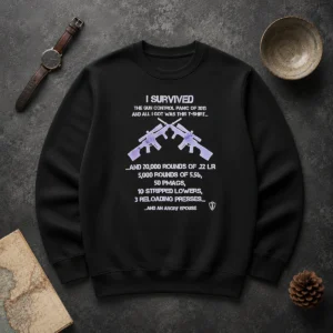 Original Top I Survived The Gun Control Panic Of 2013 Sweater