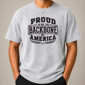 Funny Labour Day Pride American Labor Line Art Washed T-Shirt