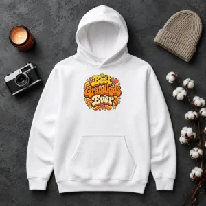 Nice Best Grandkids Ever Vintage Style Hoodie