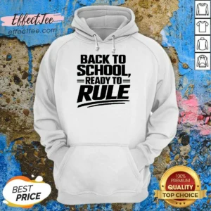 Nice Back To School Ready To Rule Line Art For Students Hoodie