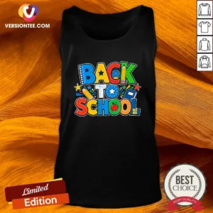 Premium Exciting Back To School Silhouette For Students Tank Top