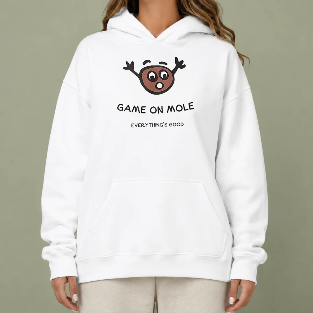 perfect-hot-game-on-mole-everything-s-good-hoodie Perfect Hot Game On Mole Everything'S Good Hoodie in black, cozy pullover with front pocket and adjustable drawstring hood