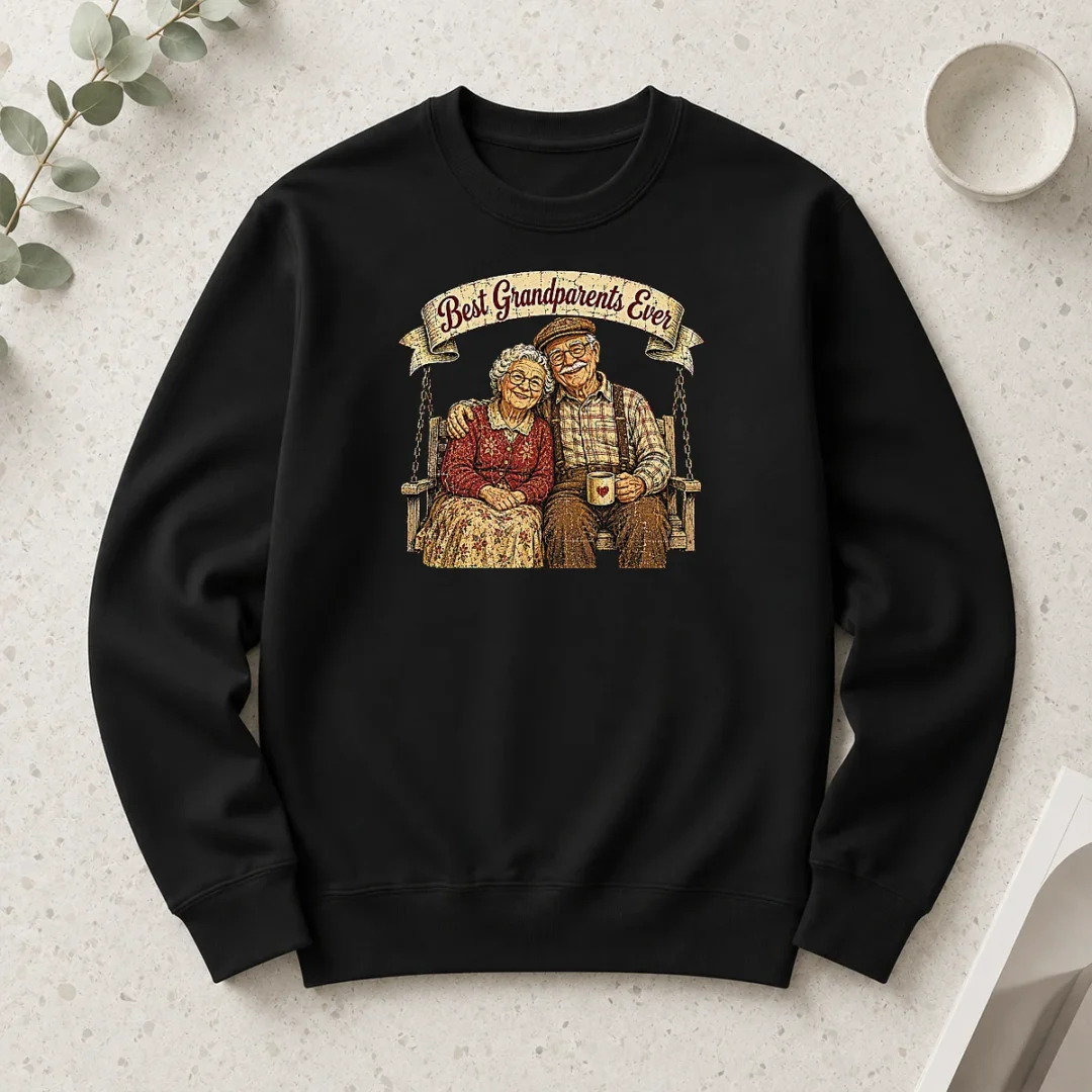 perfect-official-best-grandparents-ever-vintage-retro-distressed-long-sleeve-shirt Perfect Official Best Grandparents Ever Vintage Retro Distressed Long Sleeve Shirt in soft cotton fabric with classic fit