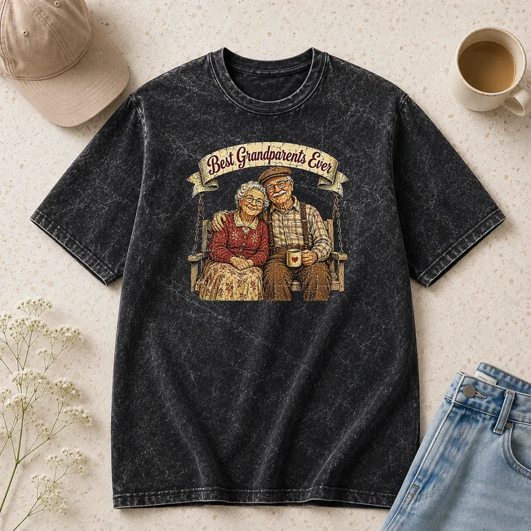 perfect-official-best-grandparents-ever-vintage-retro-distressed-washed-t-shirt Perfect Official Best Grandparents Ever Vintage Retro Distressed Washed T-Shirt