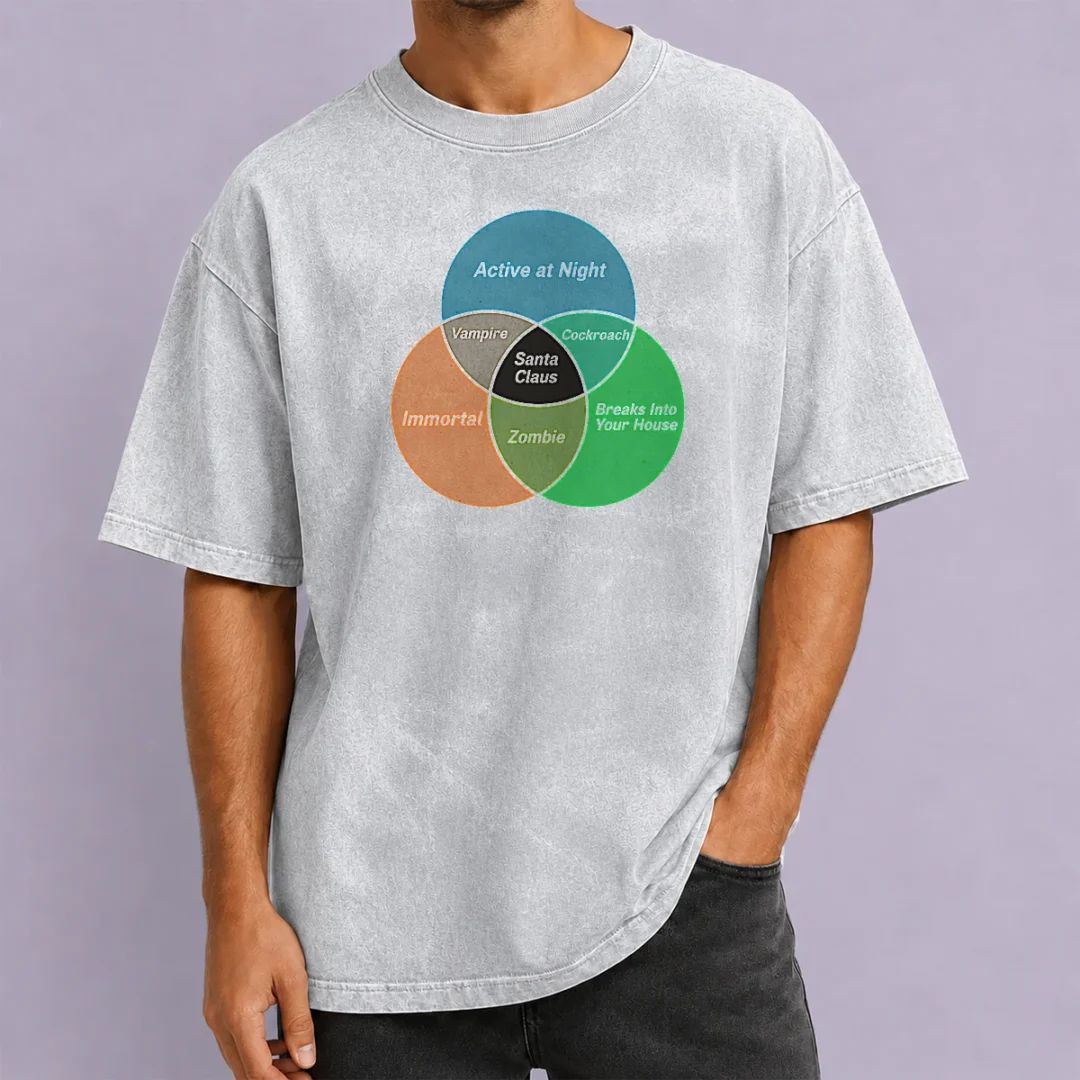 perfect-premium-social-energy-venn-diagram-washed-t-shirt Perfect Premium Social Energy Venn Diagram on a soft washed t shirt in light grey, front view