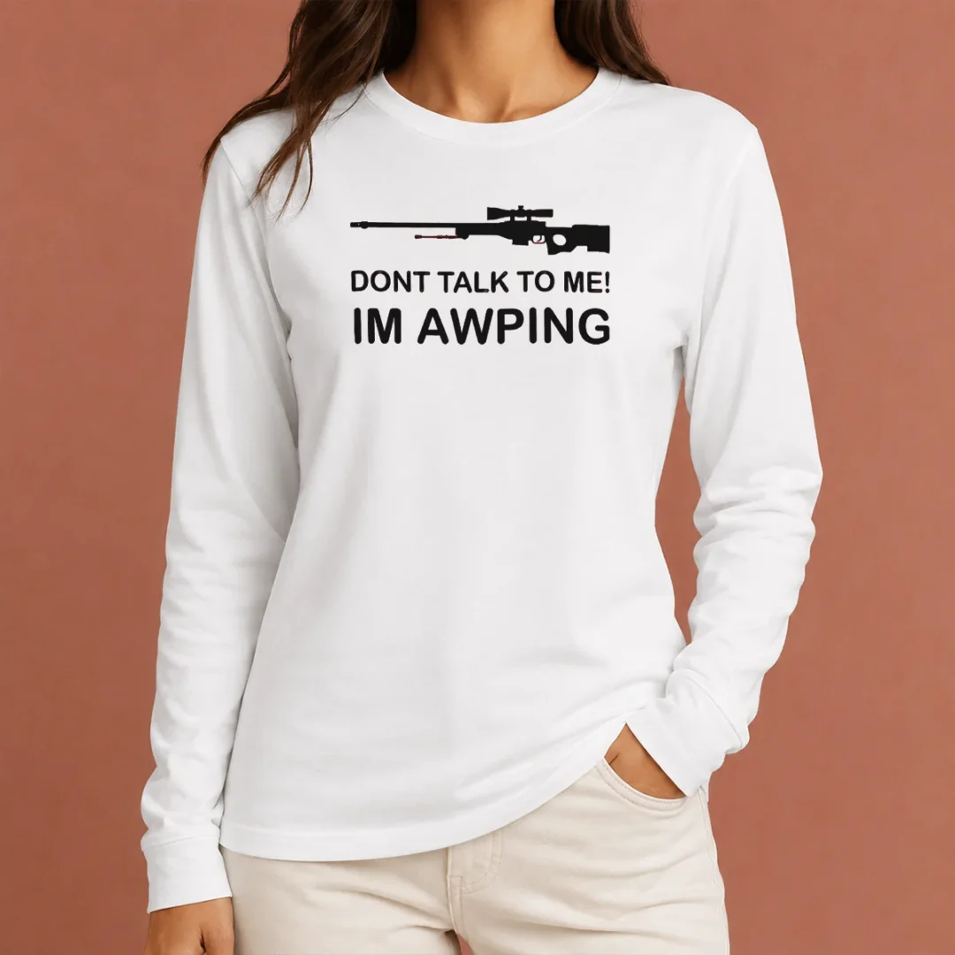 perfect-pretty-gaming-gamer-gear-awp-sniper-rifle-dont-talk-to-me-im-awping-long-sleeve-shirt Perfect Pretty Gaming Gamer Gear AWP Sniper Rifle Dont Talk To Me Im Awping Long Sleeve Shirt