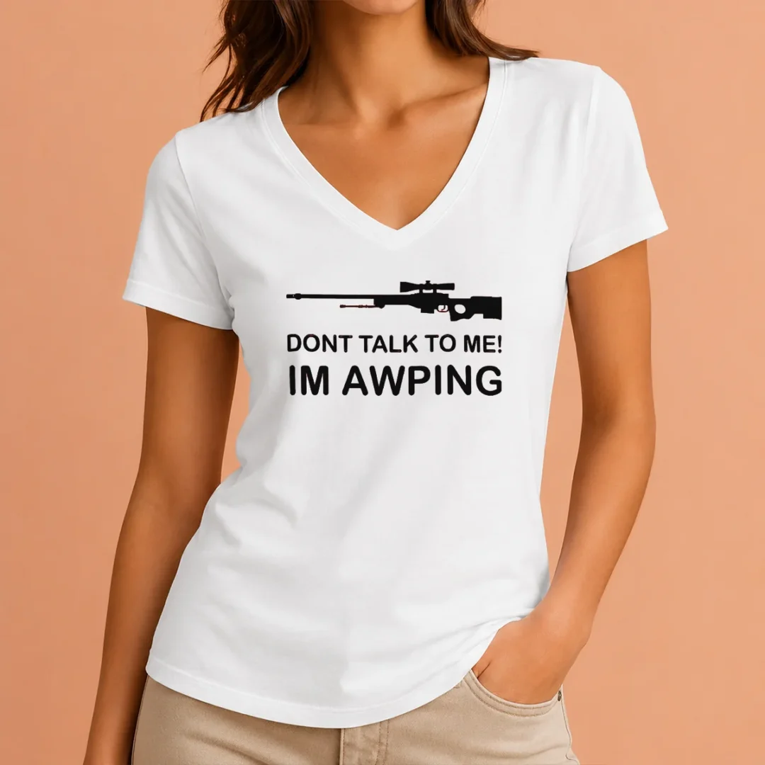 perfect-pretty-gaming-gamer-gear-awp-sniper-rifle-dont-talk-to-me-im-awping-v-neck-shirt Perfect Pretty Gaming Gamer Gear AWP Sniper Rifle Dont Talk To Me Im Awping V-Neck Shirt