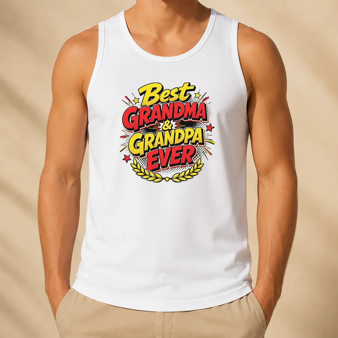 perfect-pretty-grandparents-day-best-grandma-grandpa-ever-pop-art-tank-top Perfect Pretty Grandparents Day Best Grandma Grandpa Ever Pop Art Tank Top
