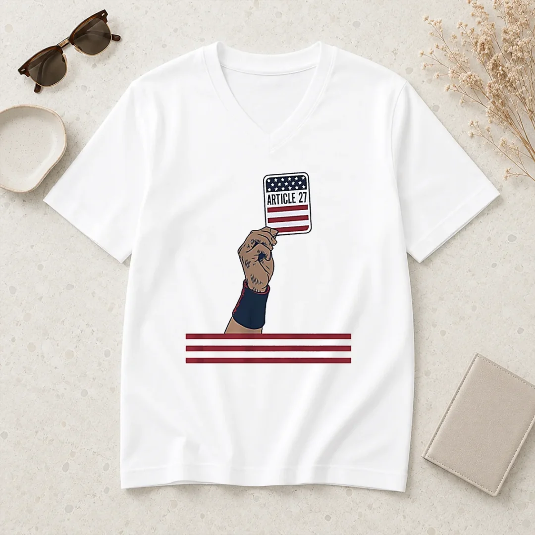 perfect-usa-article-27-card-v-neck-shirt Perfect USA Article 27 Card V Neck Shirt in soft fabric with classic V neckline