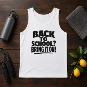 Funny Back To School Proud Silhouette Tank Top