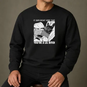 Original It Says Right Here That You'Re A Lil Bitch Sweater