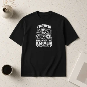 Nice Top Brain Eating Amoeba Splash Humor Line Art