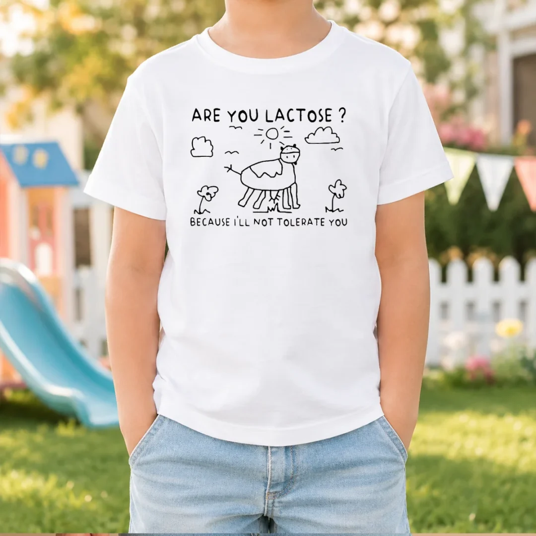 premium-are-you-lactose-because-ill-not-tolerate-you-cow-kids-t-shirt Premium Are You Lactose Because Ill Not Tolerate You Cow Kids T-Shirt