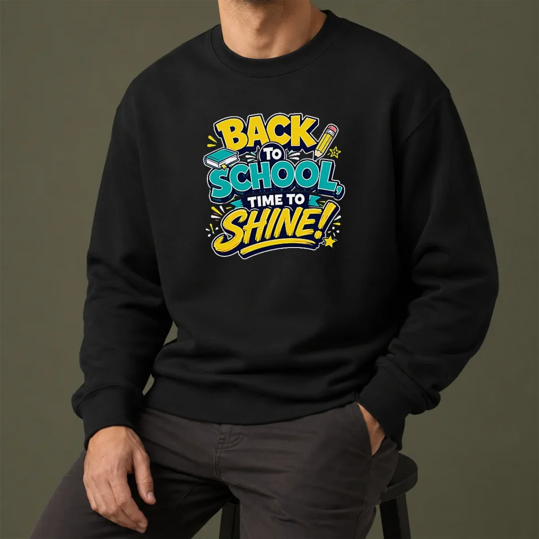 premium-back-to-school-time-to-shine-vector-sweater-1 Premium Back To School Time To Shine Vector Sweater
