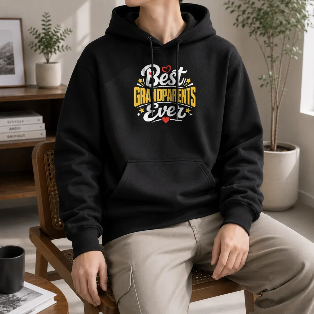premium-best-grandparents-ever-silhouette-hoodie Premium Best Grandparents Ever Silhouette Shirt - Image 5