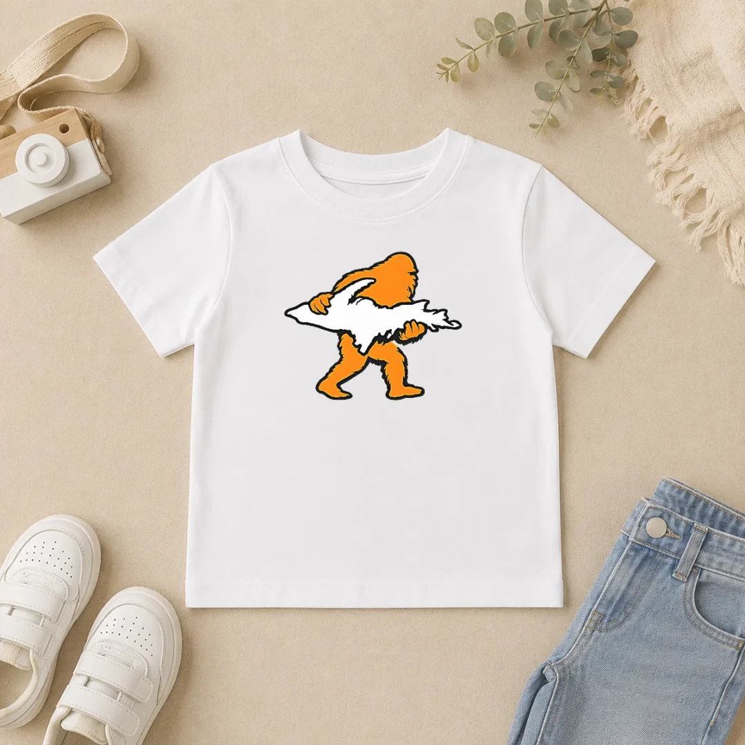 Premium Bigfoot Holding UP Of Michigan Upper Peninsula Kids T Shirt Premium Bigfoot Holding UP Of Michigan Upper Peninsula Kids T-Shirt