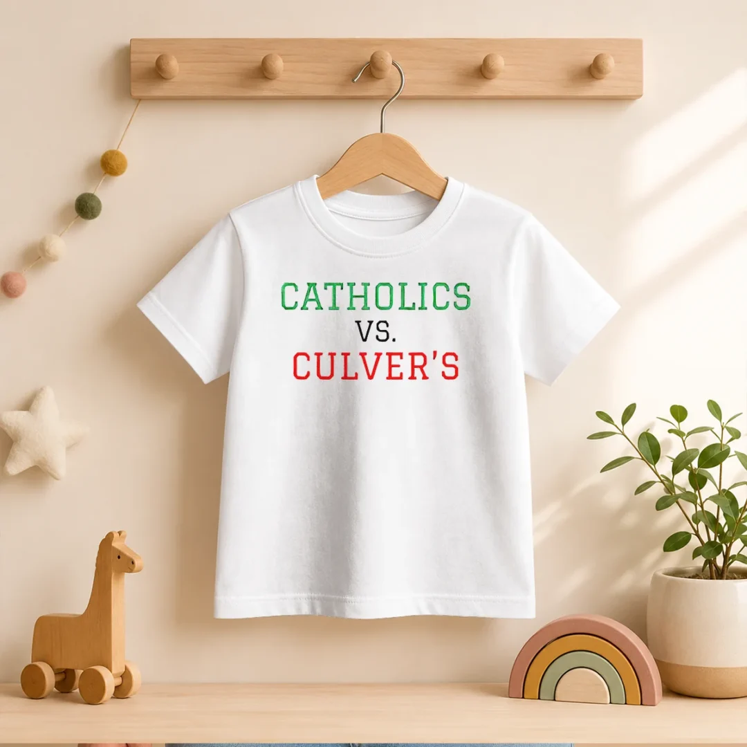 premium-catholics-vs-culver-s-kids-t-shirt Premium Catholics Vs Culver'S Kids T-Shirt