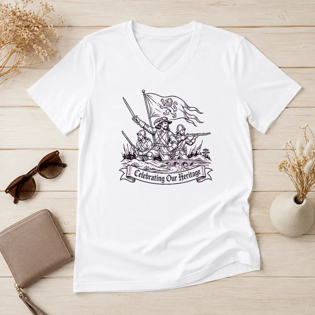 premium-celebrating-our-heritage-battle-of-the-boyne-line-art-v-neck-shirt Premium Celebrating Our Heritage Battle Of The Boyne Line Art V-Neck Shirt