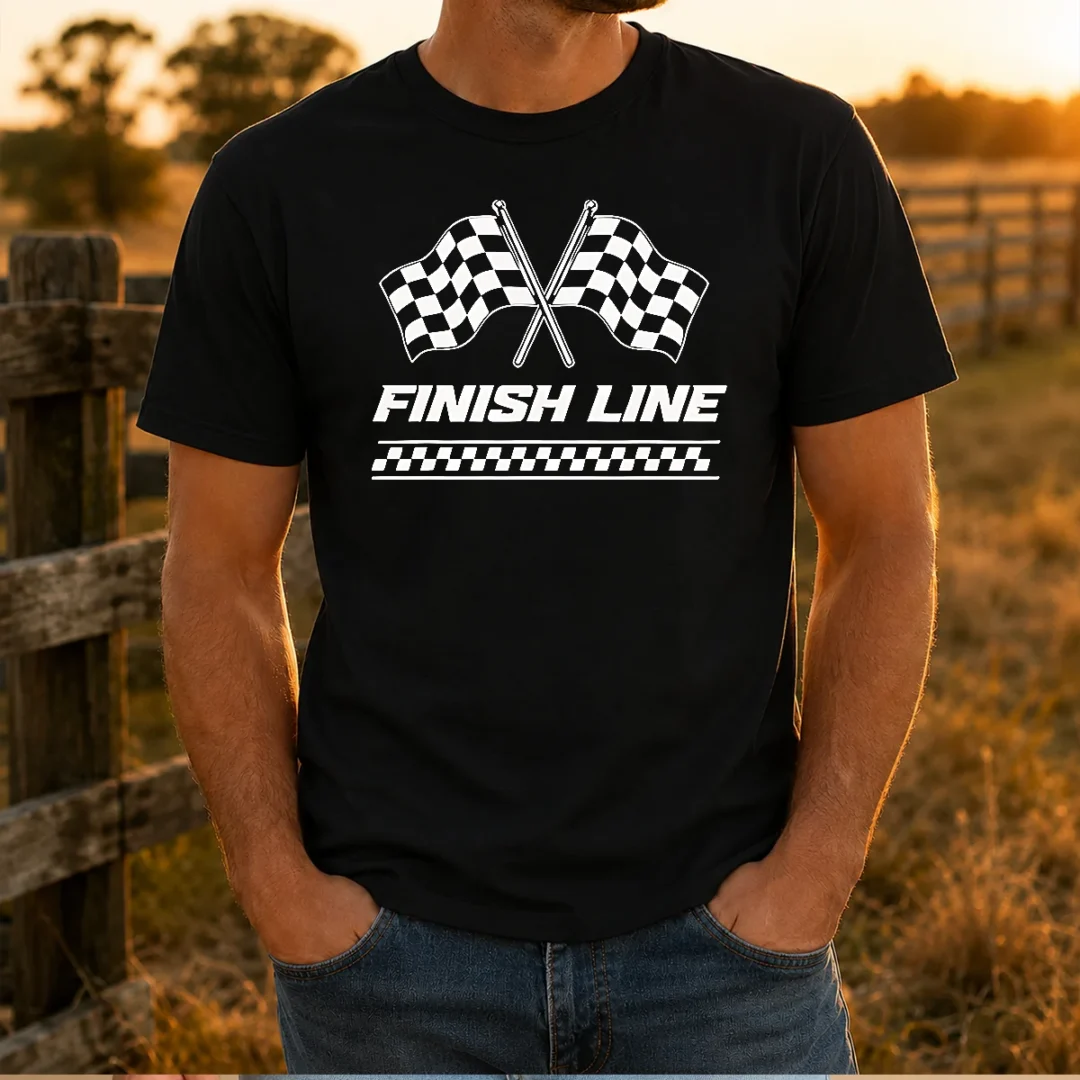 premium-crossed-checkered-racing-flags-crossing-above-bold-finish-line-banner-t-shirt-2 Premium Crossed Checkered Racing Flags Crossing Above Bold Finish Line Banner