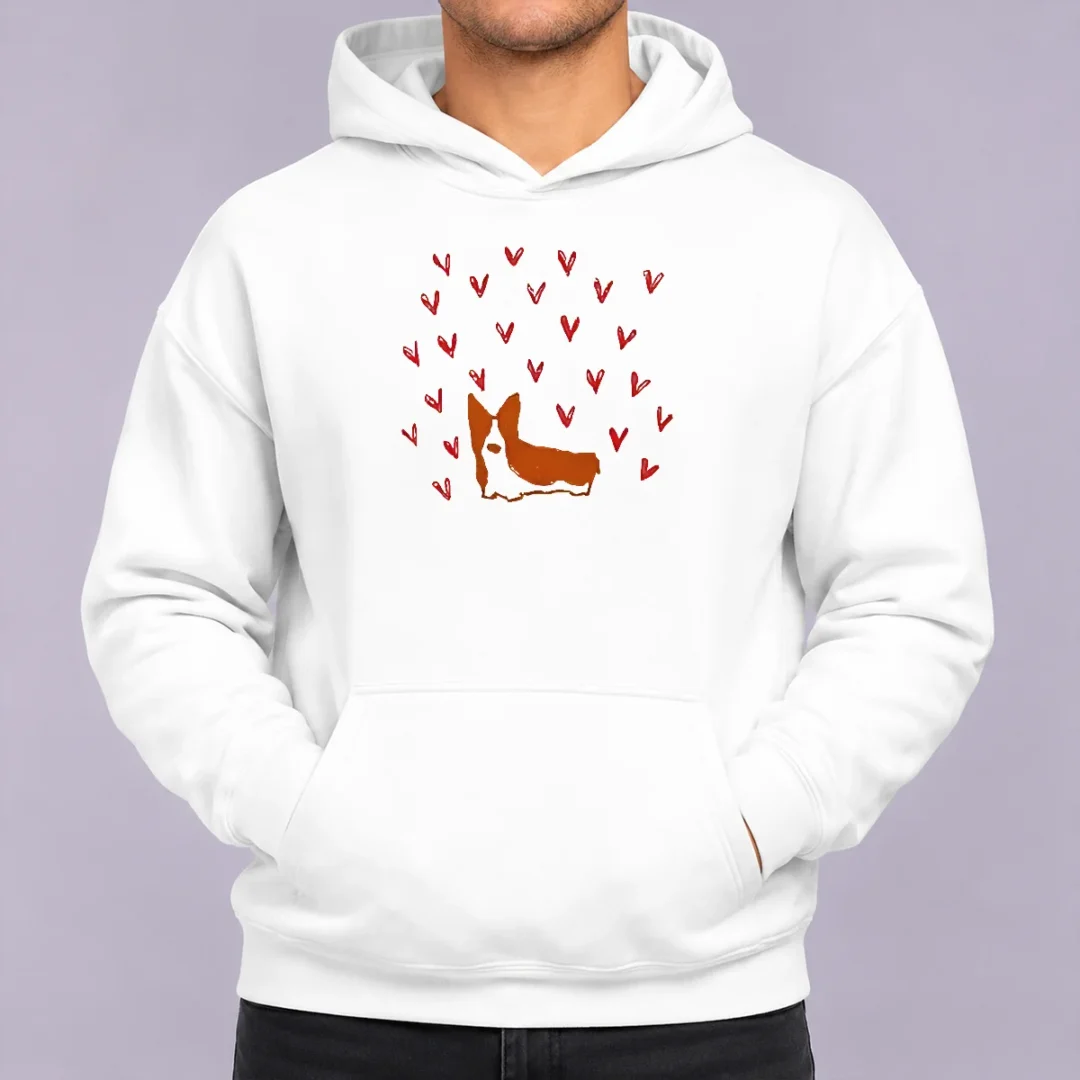 premium-cute-corgi-dog-valentines-day-hoodie Premium Cute Corgi Dog Valentines Day Hoodie