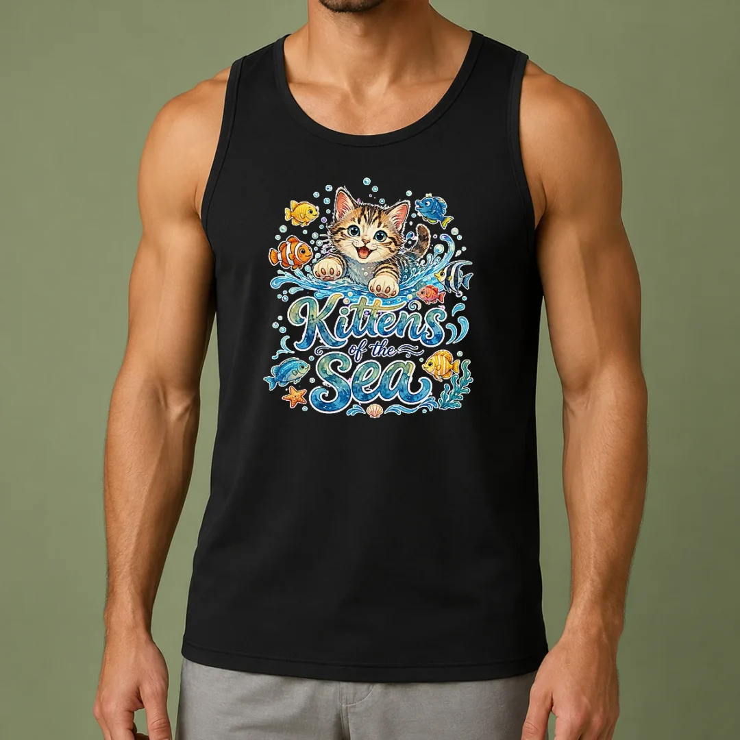 premium-cute-kittens-of-the-sea-watercolor-line-art-tank-top Premium Cute Kittens Of The Sea Watercolor Line Art Tank Top
