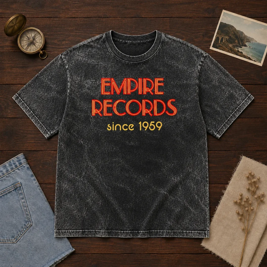 premium-empire-records-washed-t-shirt Premium Empire Records Washed T-Shirt