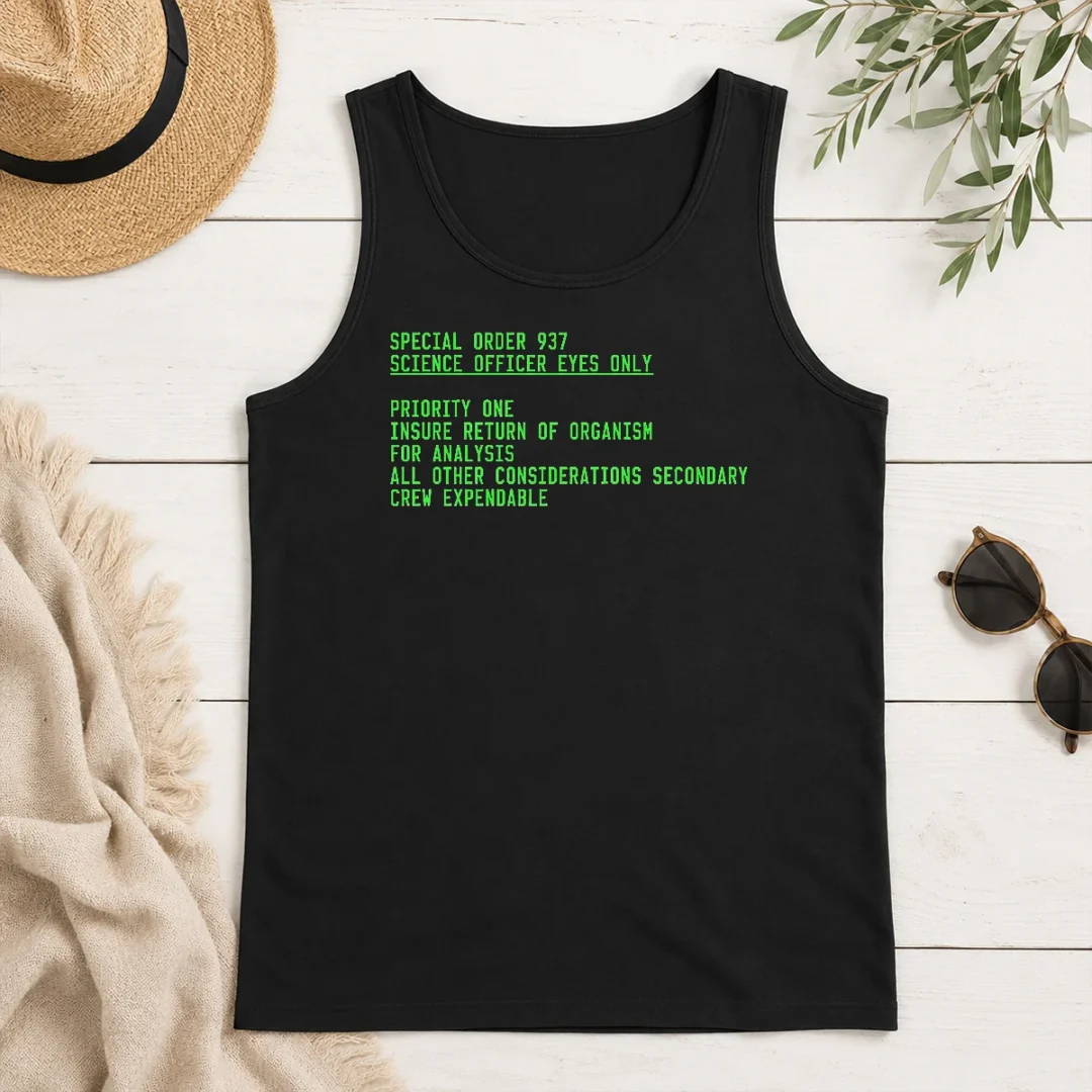 Premium Funny Special Order 937 Sci Fi Terminal Text Geek Tank Top Premium Funny Special Order 937 Sci Fi Terminal Text Geek Tank Top