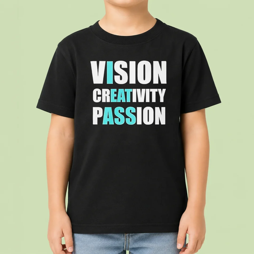 premium-funny-vision-creativity-passion-i-eat-ass-kids-t-shirt Premium Funny Vision Creativity Passion I Eat Ass Kids T Shirt in bright colors, short-sleeve cotton tee for children