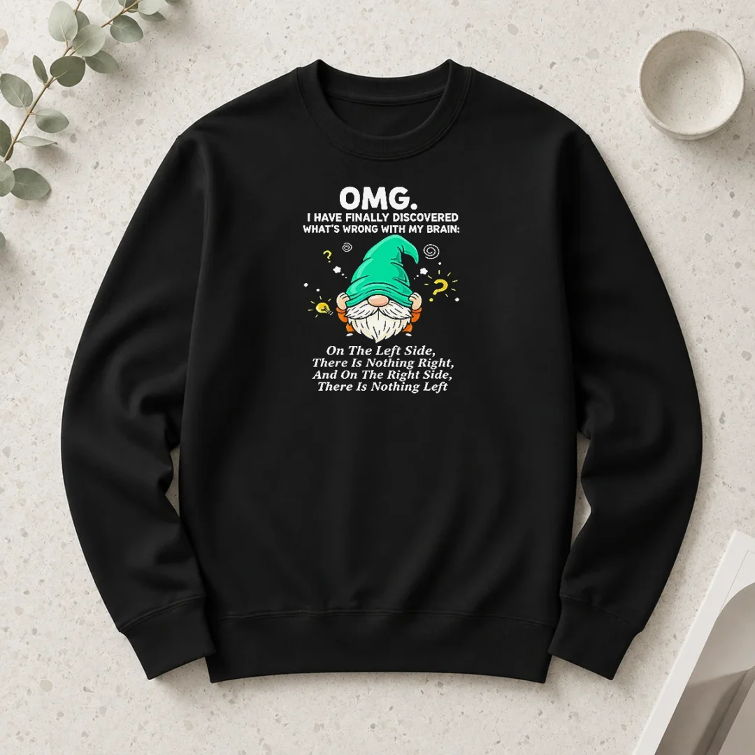 premium-gnome-brain-discovery-cartoon-long-sleeve Premium Gnome Brain Discovery Cartoon Long Sleeve Shirt featuring a playful gnome brain illustration on a comfortable long sleeve garment