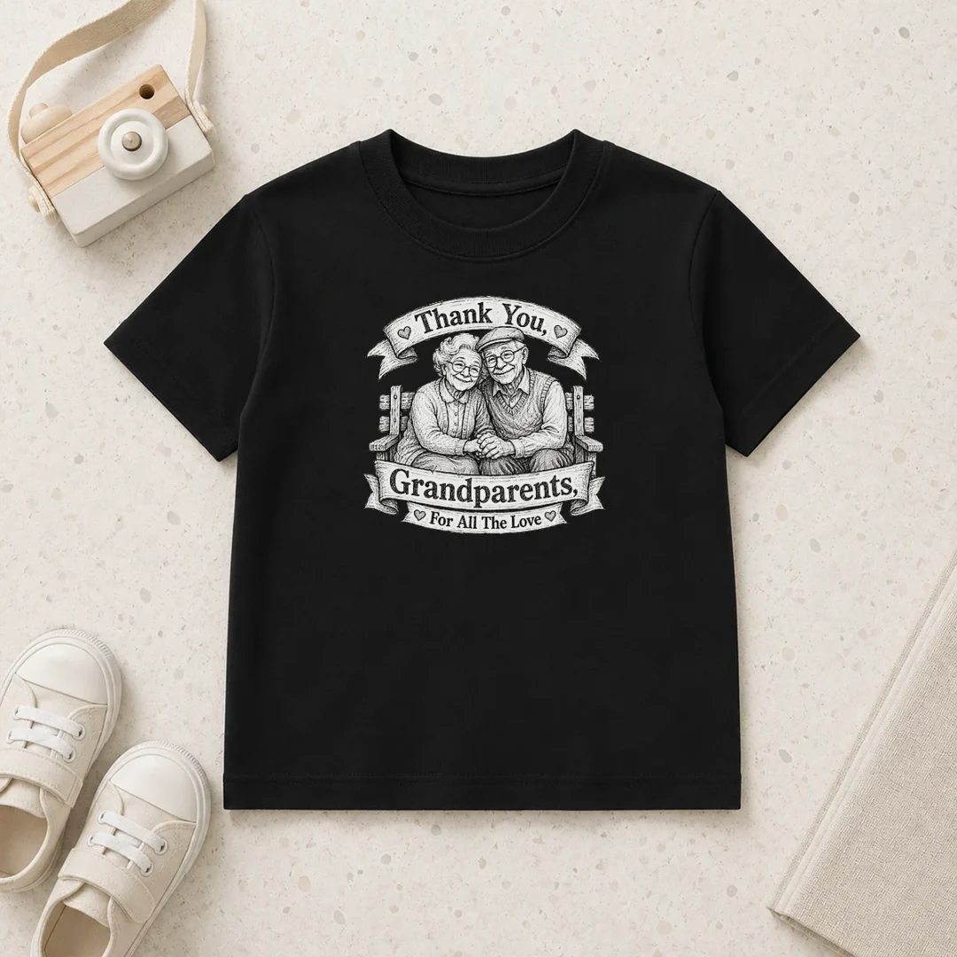 premium-grandparents-day-gratitude-sketch-family-kids-t-shirt Premium Grandparents Day Gratitude Sketch Family Kids T-Shirt
