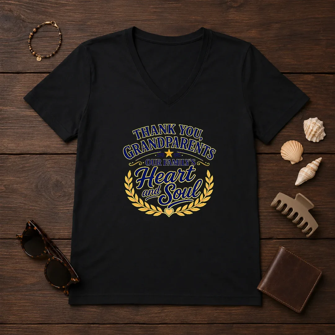 premium-grandparents-day-thank-you-vector-family-love-v-neck-shirt Premium Grandparents Day Thank You Vector Family Love V-Neck Shirt