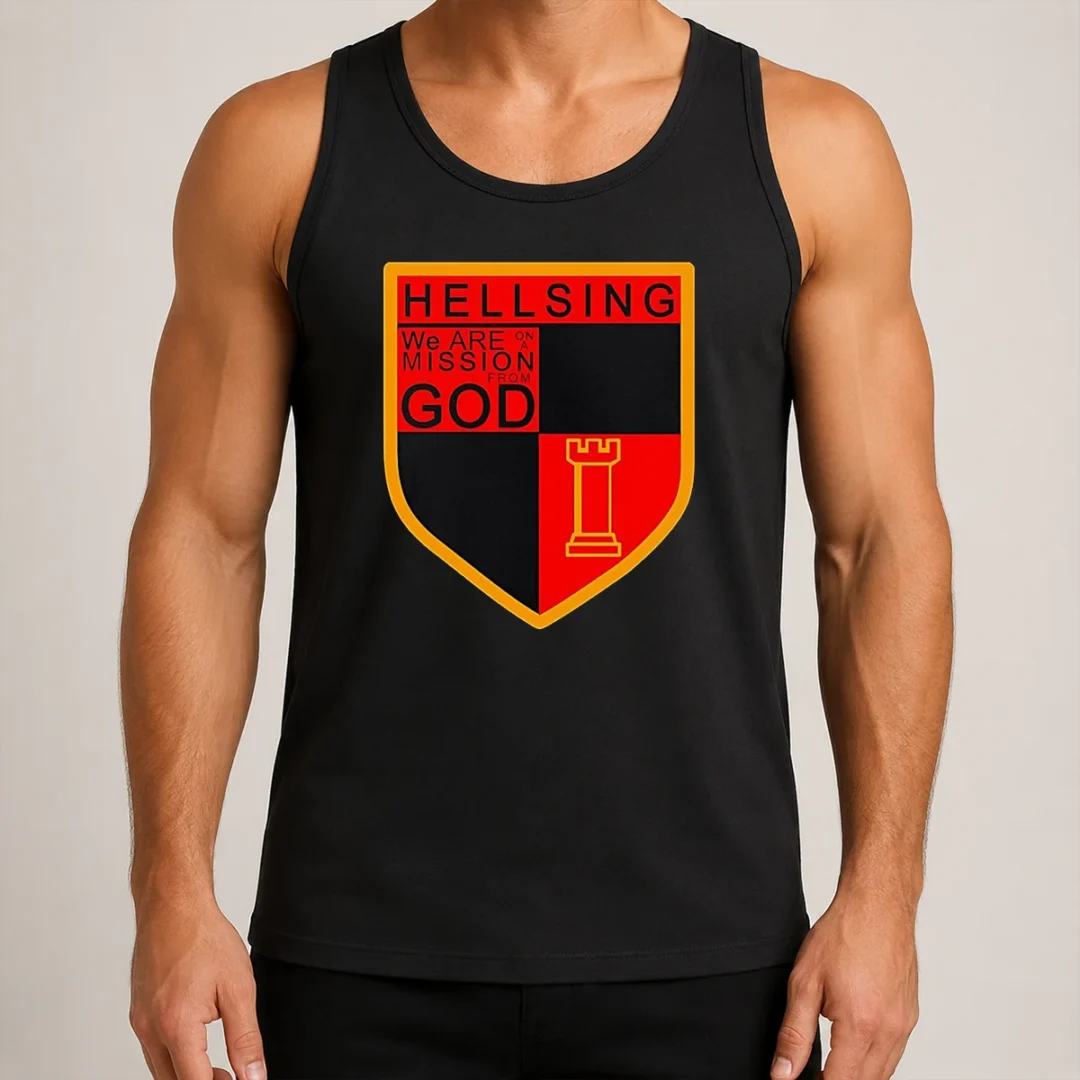 premium-hellsing-we-are-on-a-mission-from-god-shield-emblem-tank-top Premium Hellsing We Are On A Mission From God Shield Emblem Tank Top