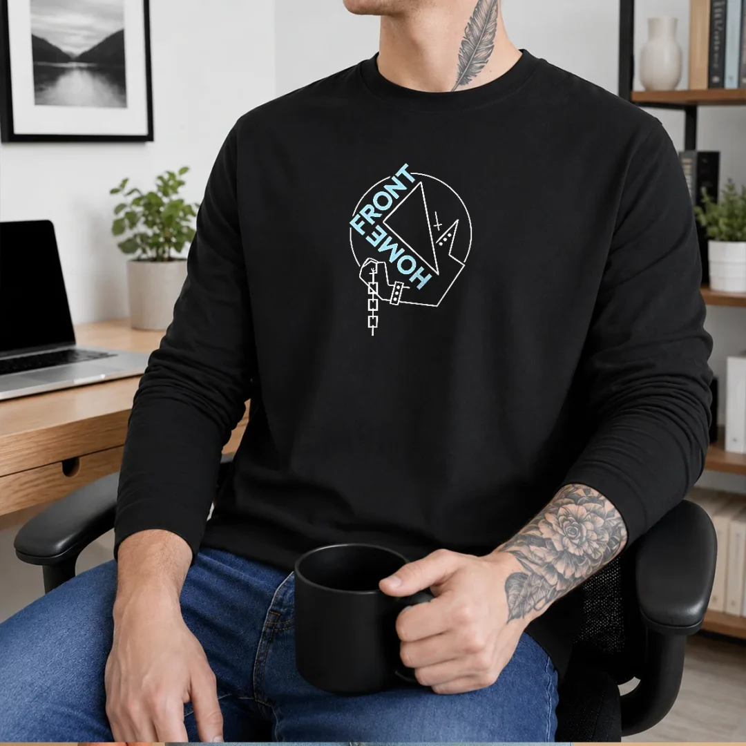 premium-homefront-chained-fist-triangle-logo-long-sleeve-shirt Premium Homefront Chained Fist Triangle Logo Long Sleeve Shirt