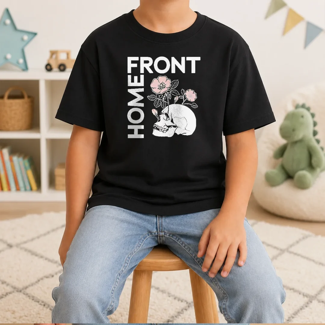 premium-homefront-skull-flowers-kids-t-shirt Premium Homefront Skull Flowers Shirt - Image 9