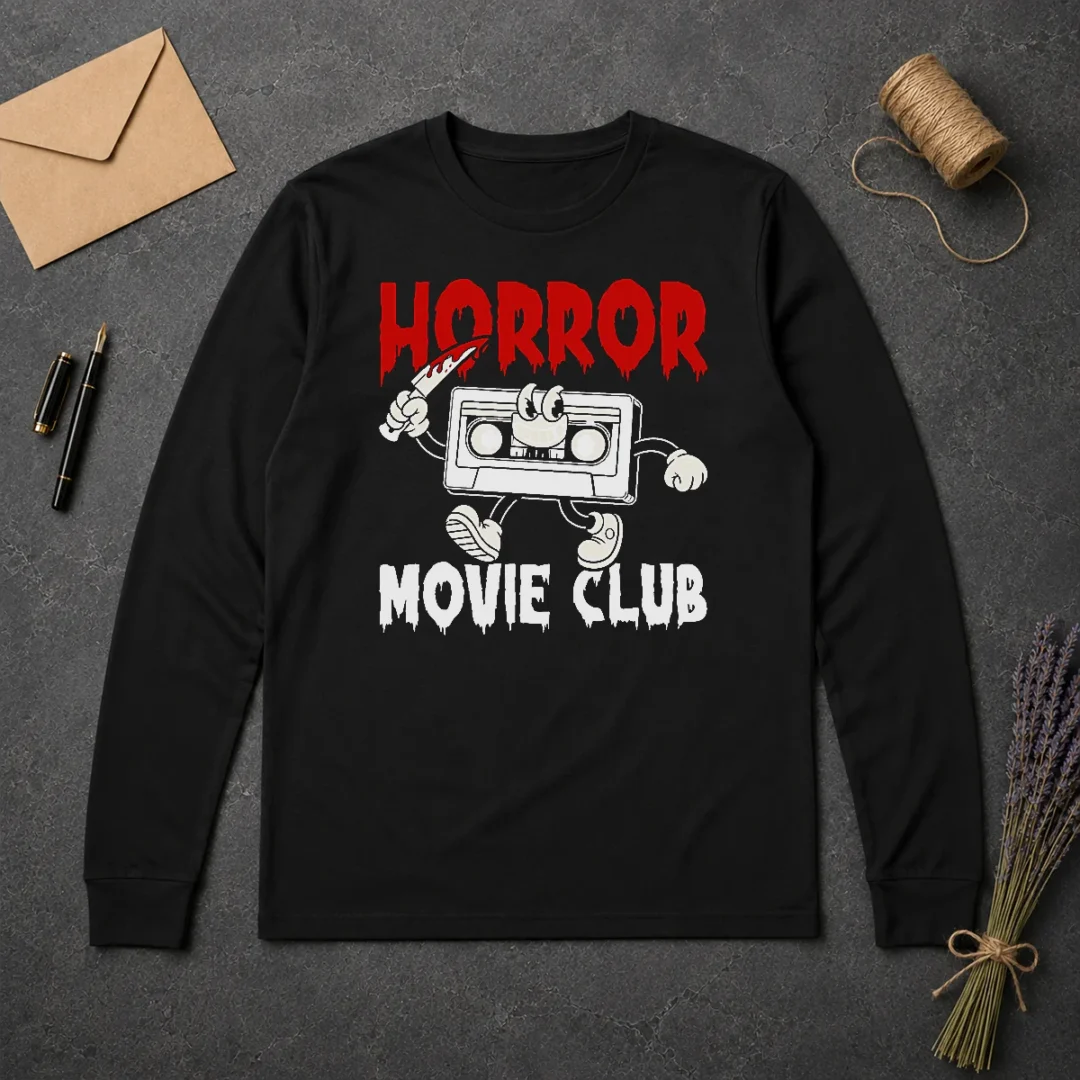 Premium Horror Movie Club Long Sleeve Shirt Premium Horror Movie Club Long Sleeve Shirt